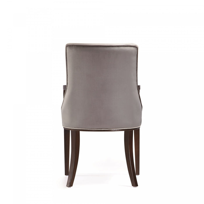 Ensemble moderne de 8 chaises de salle a manger Shubert en gris clair