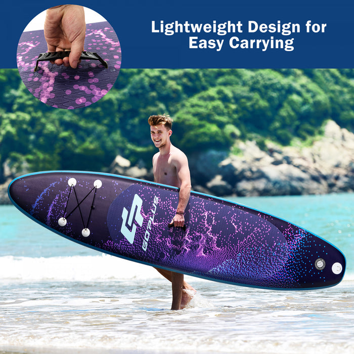 Marque Go Plus Stand Up Paddle Gonflable 335 Cm Planche De Surf Avec Pagaie En Aluminium Et Sac