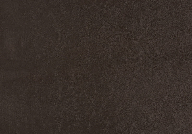 Ensemble de 2 chaises de salle à manger de style transitionnel avec apparence cuir brun et pattes en bois brun pour la cuisine et la salle à manger