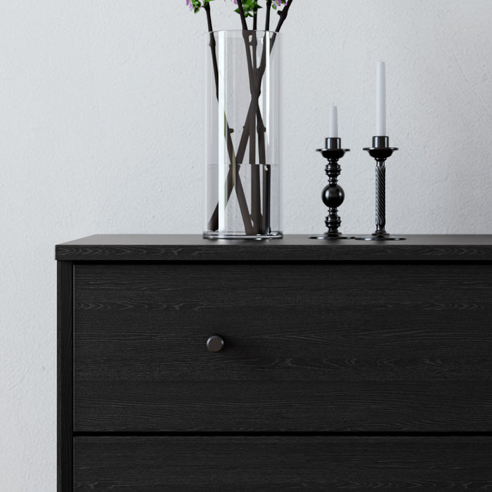 Table de nuit Finnley de Prepac à 3 tiroirs - chêne noir