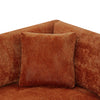 Flare Modern 83.5 Inch Flared Arms Sofa with High-Density Cushions, Caramel | Flare Canape Moderne 83.5 po a Accoudoirs Evases et Coussin Haute Densite, Caramel