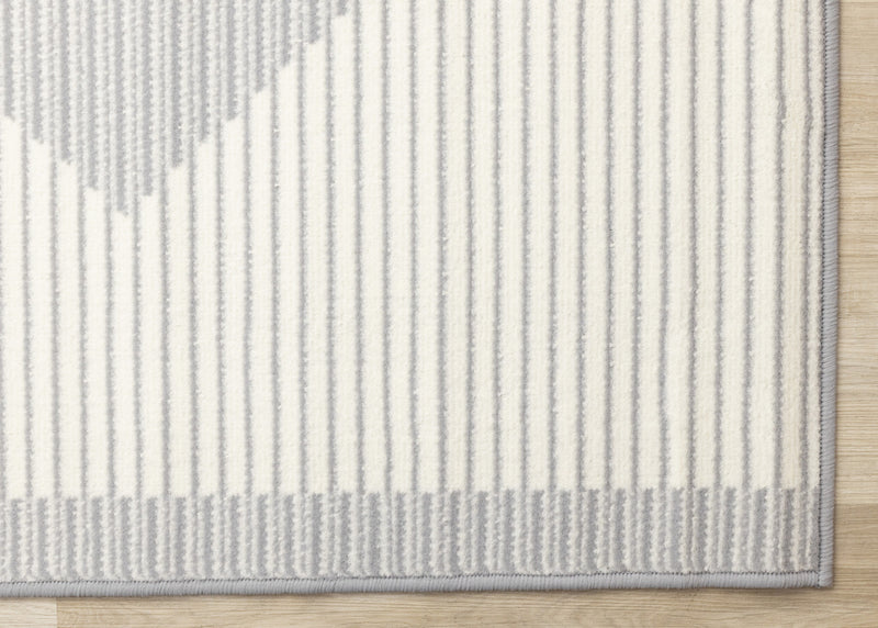 Carpette Florence à motif de diamants pour l’intérieur - 4 pi 7 po x 6 pi 7 po
