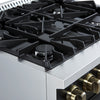 Forno Marco 30-inch Gas Range Black ,4.32 cu.ft - FFSGS6277-30BLK | Cuisiniere a gaz Marco 30 pouces noire, 4,32 pi³ – FFSGS6277-30BLK
