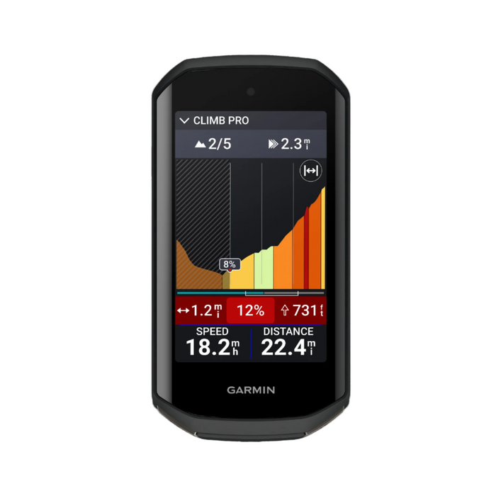 Ordinateur De Cyclisme Garmin Edge 1050 Premium - Ecran Tactile Couleur Vif, Haut-parleur Integre, Fonctionnalites Avancees D'entrainement Et De Sortie En Groupe, Alertes De Danger Sur La Route