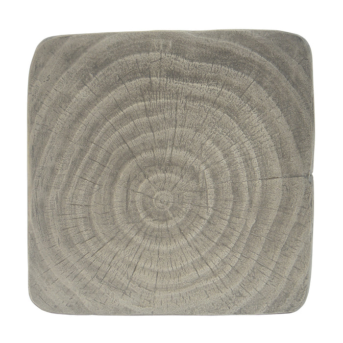 Table d'appoint moderne sablier torsade Miro 16 pouces MGO, table laterale interieure imitation bois, gris