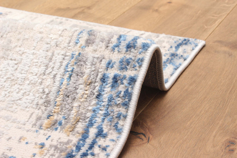 Tapis Contemporain/Moderne Quinn 8'0\" x 10'0\" en Bleu