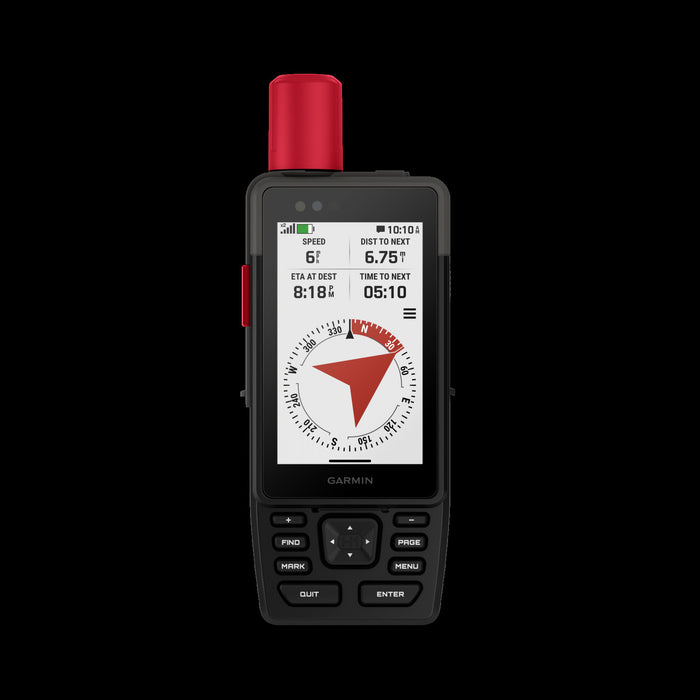 Garmin GPSMAP H1i Plus Satellite Handheld avec inReach - Communicateur d'aventure, messagerie SOS, controle vocal, reseau Iridium mondial, partage LiveTrack