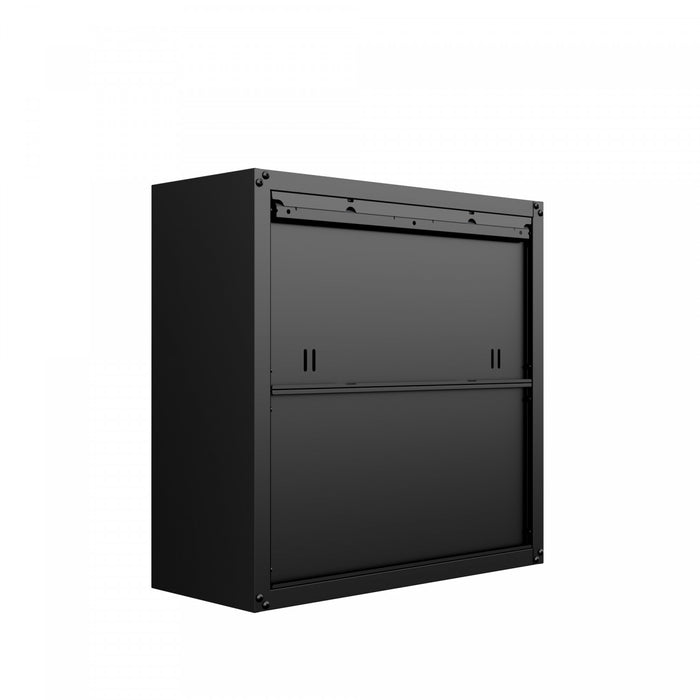 Armoire de garage flottante Fortress Modern 76 cm en gris charbon - Lot de 2
