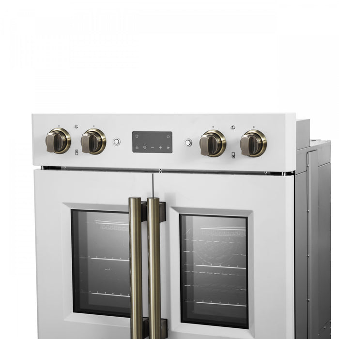 Four mural electrique double Asti 30 pouces, blanc, 7,36 pi³ - FBOEL1340-30WHT