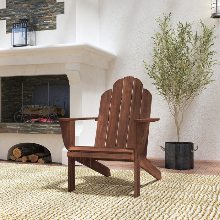 Chaise Adirondack pour la terrasse - brune