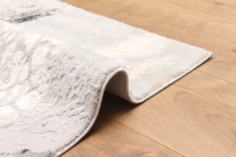 Tapis Contemporain/Moderne Bloom 5'0\" x 8'0\" en Ivoire