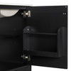 Harper 20 Inch Compact Modern Bathroom Vanity with Ceramic Sink, Black | Meuble de salle de bain compact moderne Harper 20 pouces avec lavabo ceramique, noir