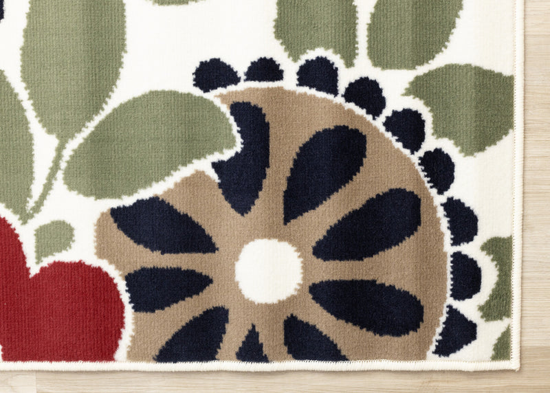 Carpette Florence à motifs botaniques pour l’intérieur - 4 pi 7 po x 6 pi 7 po