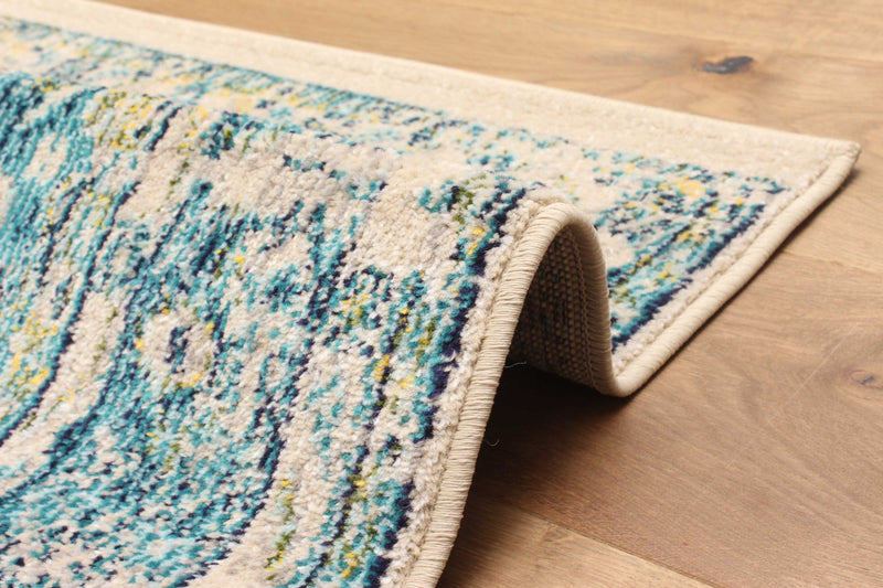 Tapis Traditionnel Daria 8'0\" x 10'0\" en Bleu