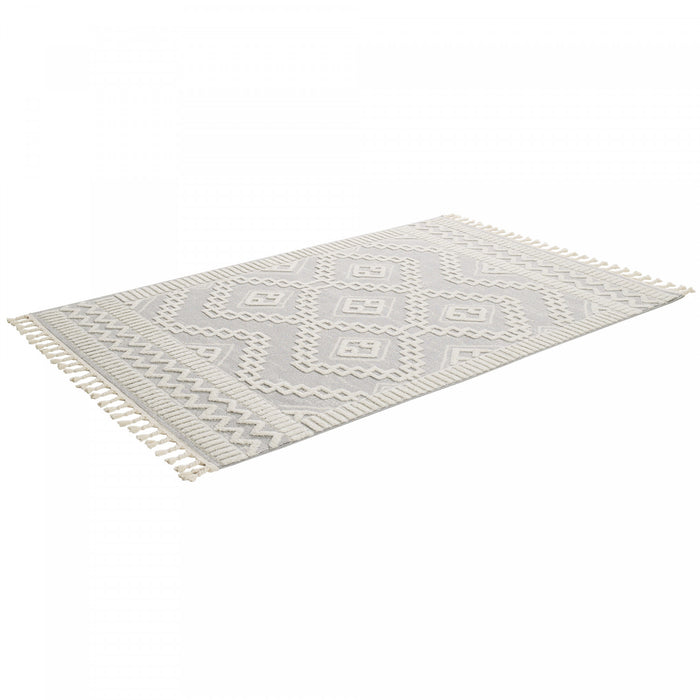 Carpette à poil long Quinto Moroccan Quatro - 2 pi 7 po x 8 pi 