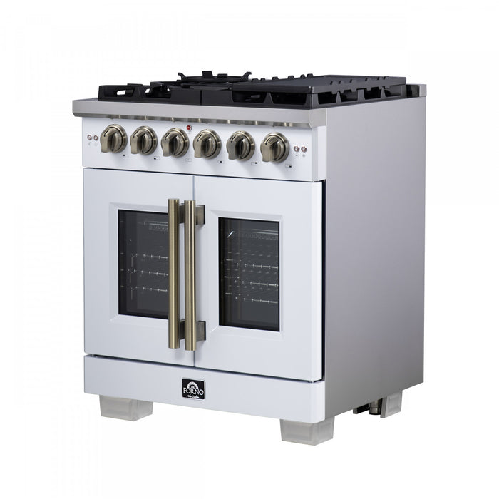 Cuisiniere a gaz blanche Capriasca 30 pouces, 4,32 pi³ – FFSGS6460-30WHT