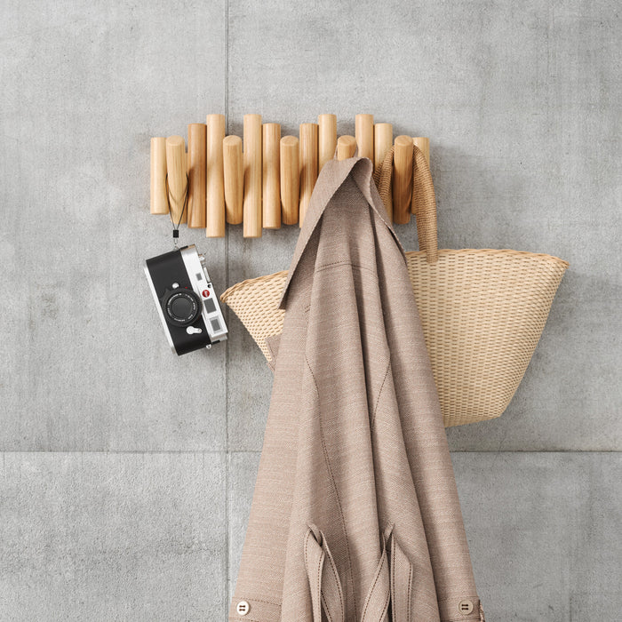 Crochets muraux Picket Rail de Umbra - naturels