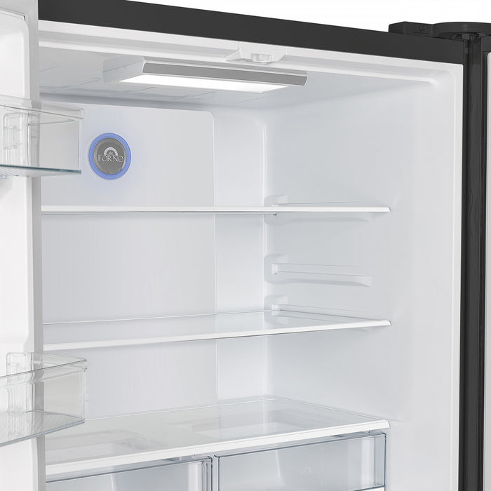 Refrigerateur Espresso Moena de 36 po a portes francaises, noir, 19,2 pi³ – FFRBI1820-36BLK