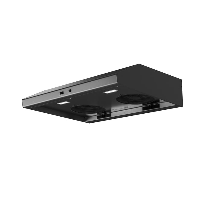 Hotte de cuisinière sous l’armoire Cyclone de Zephyr de 30 po - acier inoxydable noir - AK6500CBS