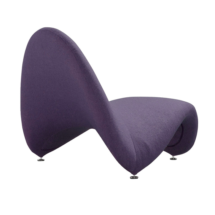 Fauteuil d’appoint Moma de Manhattan Comfort en mélange de laine - violet
