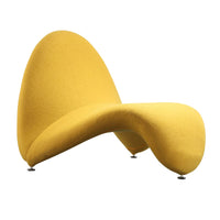 Fauteuil d’appoint Moma de Manhattan Comfort en mélange de laine - jaune