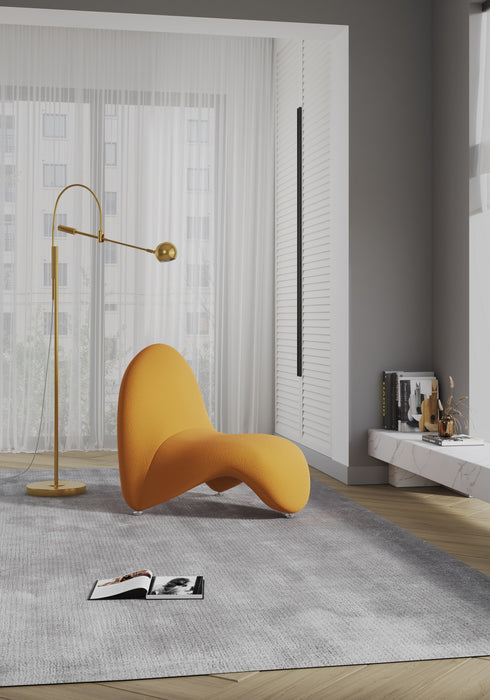 Fauteuil d’appoint Moma de Manhattan Comfort en mélange de laine - jaune