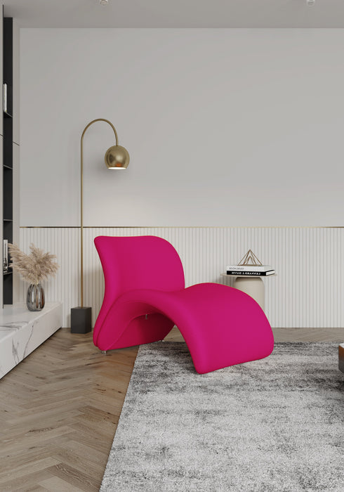 Fauteuil d’appoint Rosebud de Manhattan Comfort en mélange de laine - fuchsia