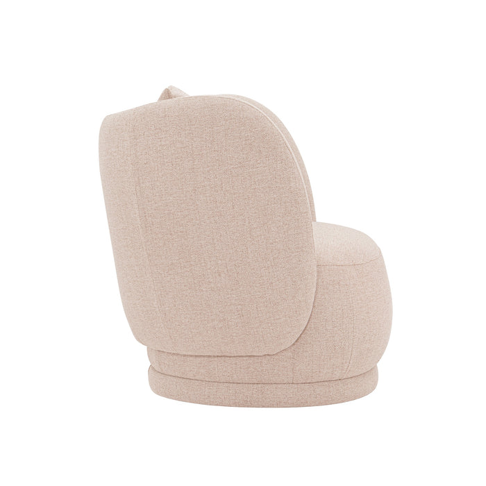 Fauteuil d’appoint contemporain Siri de Manhattan Comfort en lin tissé avec coussins - blé 