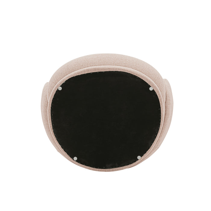 Fauteuil d’appoint contemporain Siri de Manhattan Comfort en lin tissé avec coussins - blé 