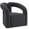 Chaise d’appoint moderne Darian de Manhattan Comfort en chenille - noire