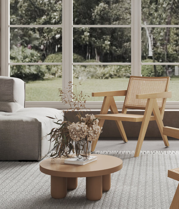 Chaise d’appoint Hamlet de Manhattan Comfort - canne naturel