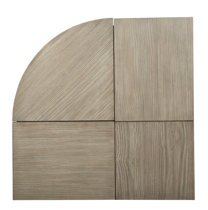 Table à café Addams de 36 po avec dessus relevable et roulettes - gris Stone Harbor