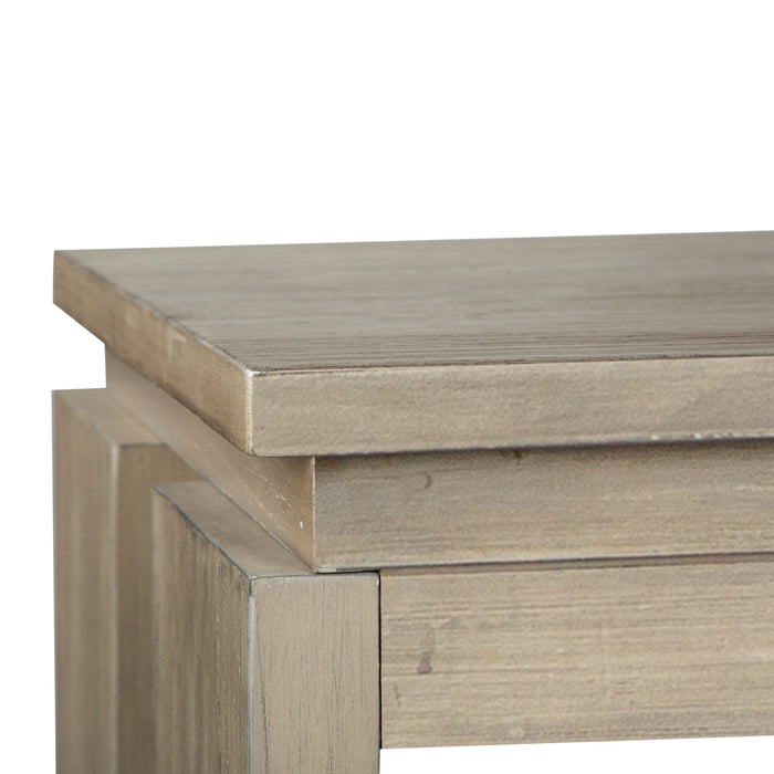 Table de salon Addams de 54 po avec rangement - gris Stone Harbor