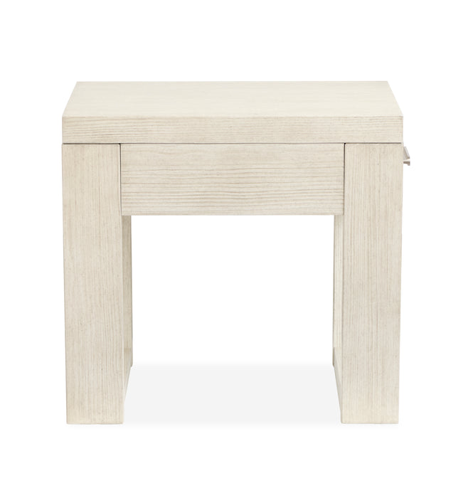 Table de bout Albany de 22 po avec rangement - brume de Balboa