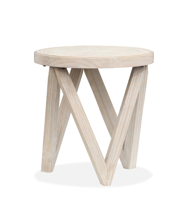 Table de bout Albion de 22 po - crème de coco