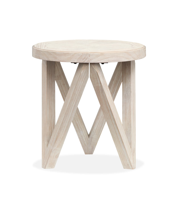Table de bout Albion de 22 po - crème de coco