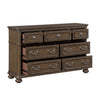 Ambrose Bedroom 7-Drawer Dresser, 64"W x 40.5"H – Brown | Commode de chambre à coucher Ambrose de 64 po (L) x 40,5 po (H) à 7 tiroirs - brune