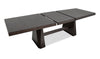 Arden 7pc Extension Dining Set with Table & 6 Chairs, Trestle Base, 84-108"W - Espresso Brown | Ensemble de salle à manger Arden 7 pièces avec table, rallonge de 84 po à 108 po (L), base à tréteaux et 6 chaises - brun espresso