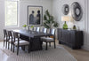 Arden 7pc Extension Dining Set with Table & 6 Chairs, Trestle Base, 84-108"W - Espresso Brown | Ensemble de salle à manger Arden 7 pièces avec table, rallonge de 84 po à 108 po (L), base à tréteaux et 6 chaises - brun espresso