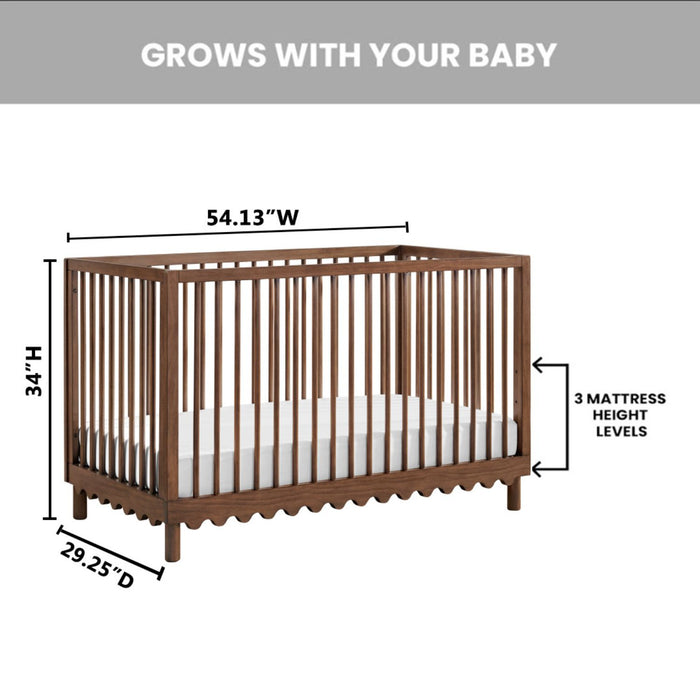 Lit de bébé convertible Aubrey - brun