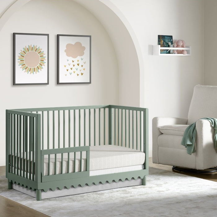 Ensemble de lit de bébé convertible en lit de bambin Aubrey - vert