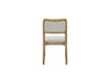 Austin Dining Chair with Polyester Fabric - Taupe/Natural Oak Brown | Chaise de salle à manger Austin en tissu de polyester - taupe et brun chêne naturel