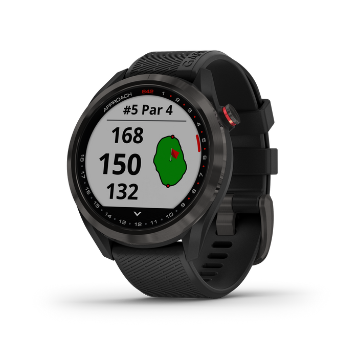 Garmin Approach® S42 Montre De Golf Gps Intelligente - Suivi De Fitness Avec Support Multi-gnss - Gunmetal