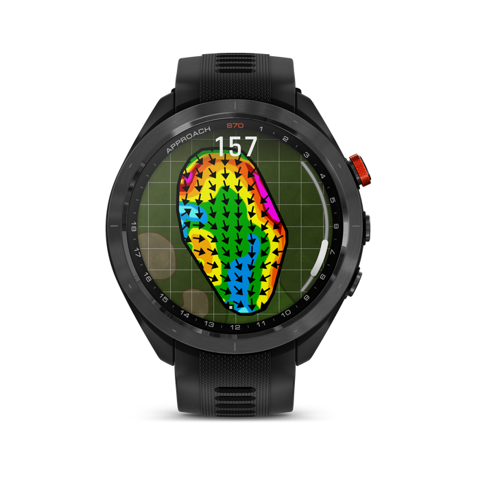 Garmin Approach® S70 Montre Gps De Golf - Suivi Sportif Et De Sante Avec Bracelet En Silicone Noir