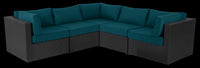 Ensemble Barbados 5 pièces pour la terrasse - bleu