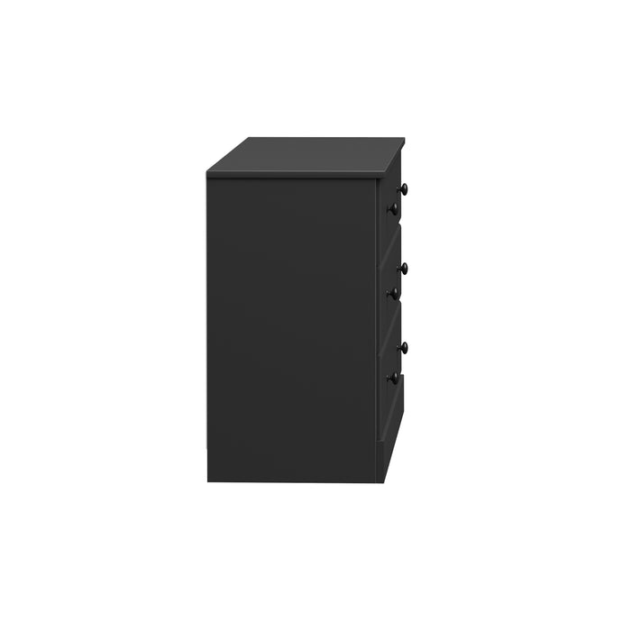 Commode Astrid à 6 tiroirs - noire