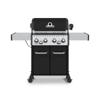 Gril à gaz naturel BaronMC 490 PRO noir de Broil King avec brûleur latéral et brûleur arrière de rôtisserie - 875247