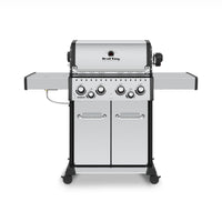 Gril à gaz naturel BaronMC S 490 PRO IR de Broil King avec brûleur latéral à infrarouge et brûleur arrière de rôtisserie - 875947