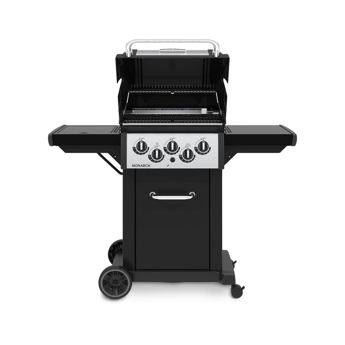 Gril à gaz propane MonarchMC 390 de Broil King avec brûleur latéral et brûleur arrière de rôtisserie - 834284