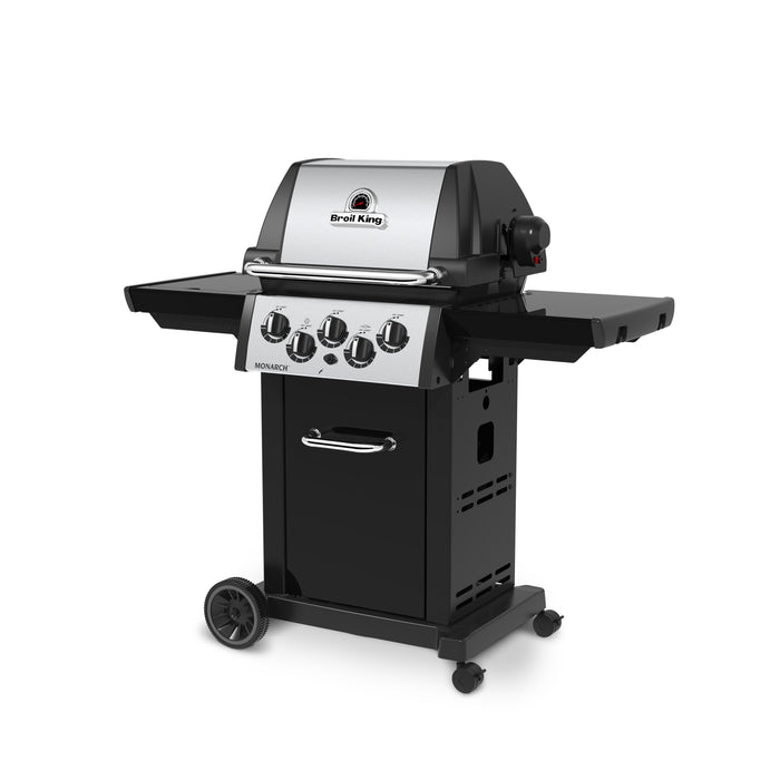 Gril à gaz naturel MonarchMC 390 de Broil King avec brûleur latéral et brûleur arrière de rôtisserie - 834287